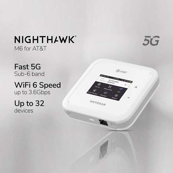 Netgear 5G Hotspot Pro with Wi-Fi 6 Only Available via AT&T