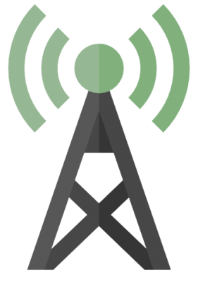 icon for wifi hotspot cellular tower survey